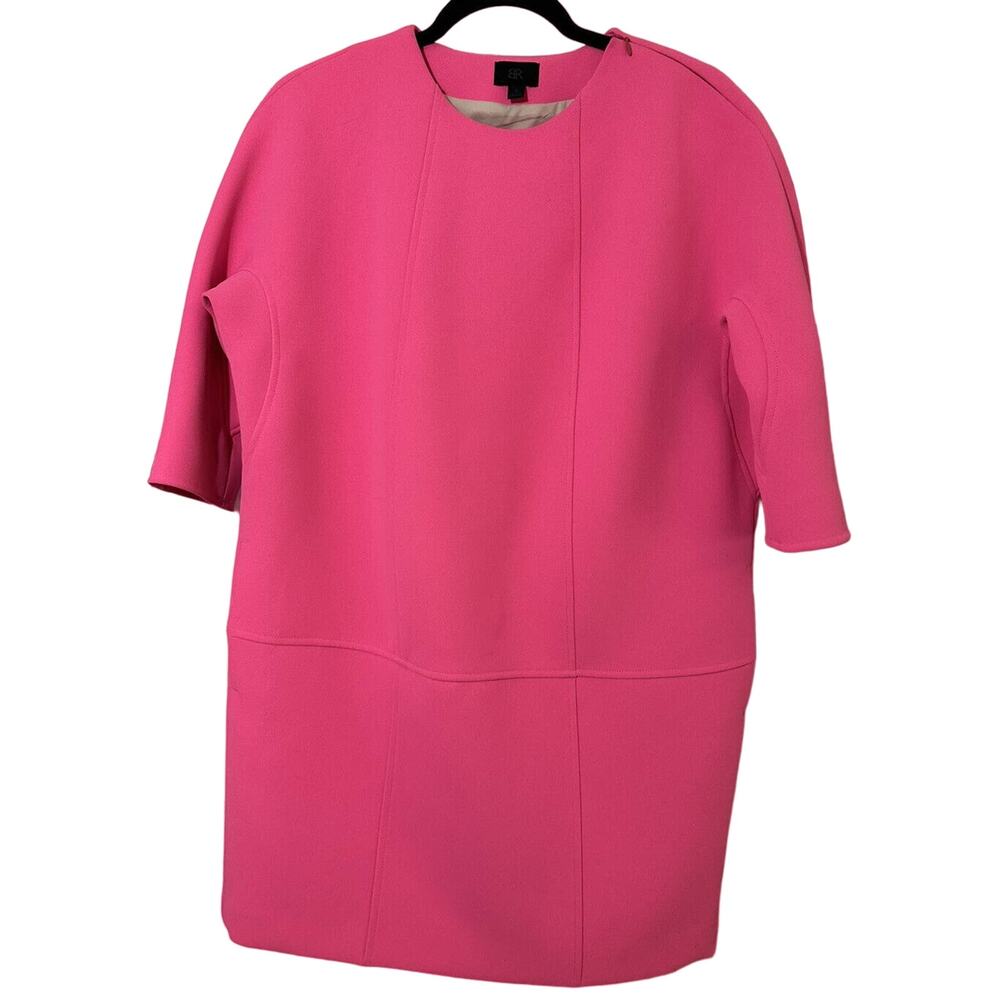 BANANA REPUBLIC Seamed Shift Dress in Neon Bubblegum Pink Size 0